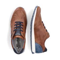 Outlet Rieker Sznurowane Buty Meskie W Kolorze Kasztanowo-Brazowym
