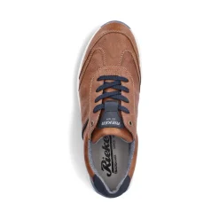 Outlet Rieker Sznurowane Buty Meskie W Kolorze Kasztanowo-Brazowym