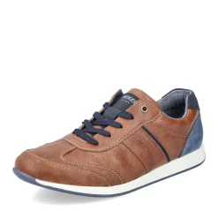 Outlet Rieker Sznurowane Buty Meskie W Kolorze Kasztanowo-Brazowym