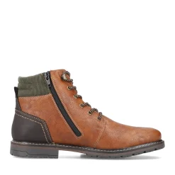 Clearance Rieker Sznurowane Buty Meskie W Kolorze Jasnobrazowym
