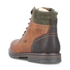 Clearance Rieker Sznurowane Buty Meskie W Kolorze Jasnobrazowym