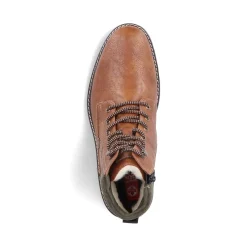 Clearance Rieker Sznurowane Buty Meskie W Kolorze Jasnobrazowym