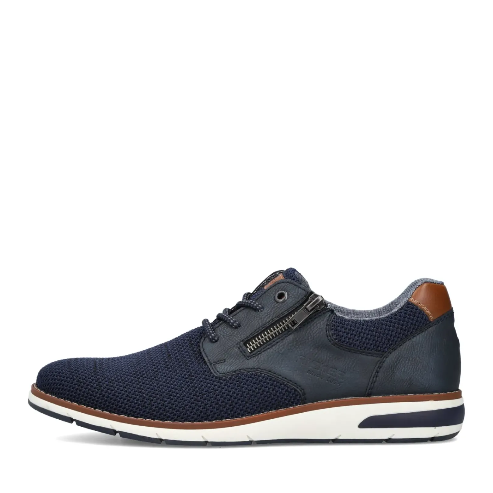 Online Rieker Sznurowane Buty Meskie W Kolorze Lazurowym