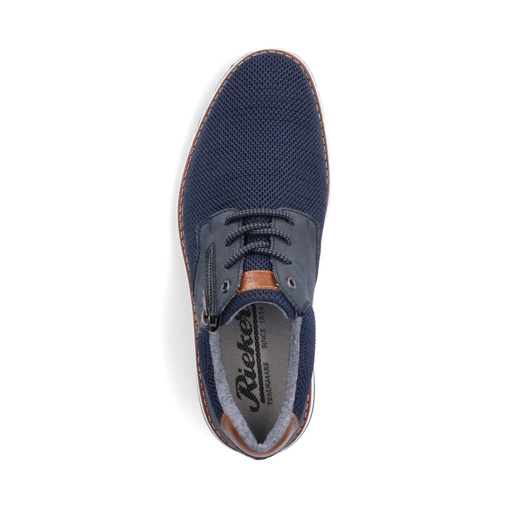 Online Rieker Sznurowane Buty Meskie W Kolorze Lazurowym