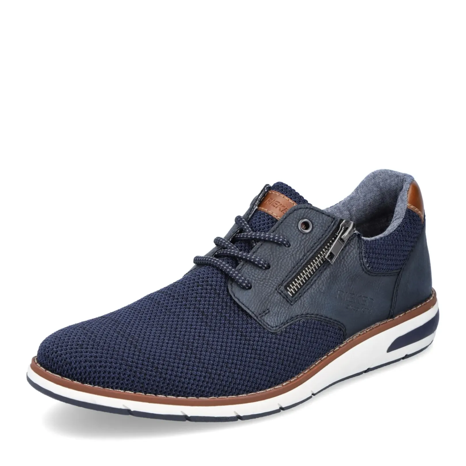 Online Rieker Sznurowane Buty Meskie W Kolorze Lazurowym
