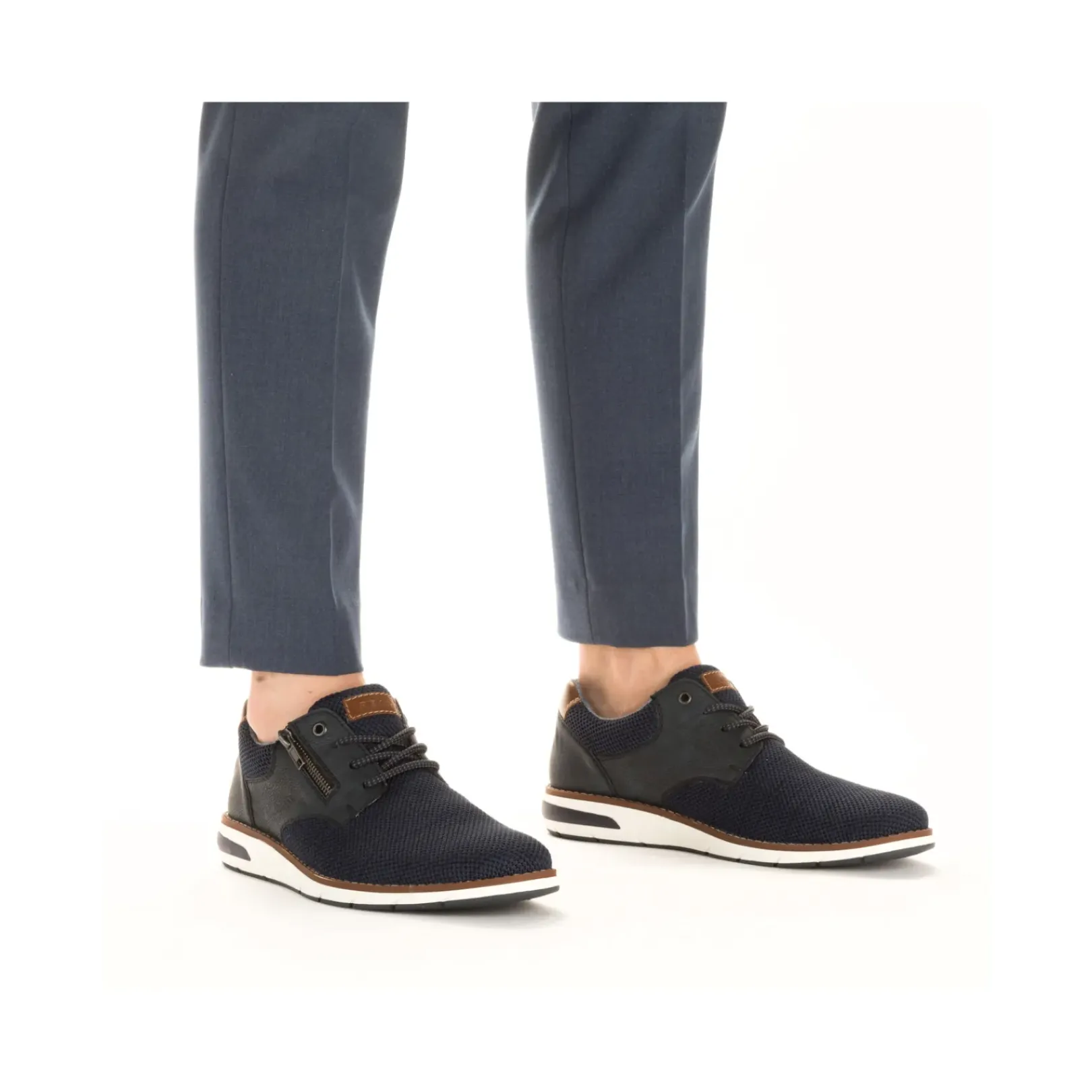 Online Rieker Sznurowane Buty Meskie W Kolorze Lazurowym