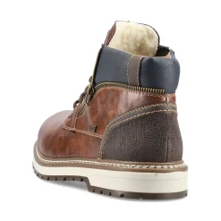 Outlet Rieker Sznurowane Buty Meskie W Kolorze Kasztanowo-Brazowym