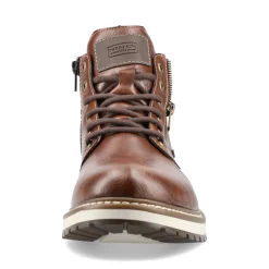 Outlet Rieker Sznurowane Buty Meskie W Kolorze Kasztanowo-Brazowym