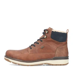 Discount Rieker Sznurowane Buty Meskie W Kolorze Orzechowego Brazu