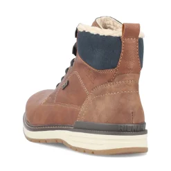 Discount Rieker Sznurowane Buty Meskie W Kolorze Orzechowego Brazu