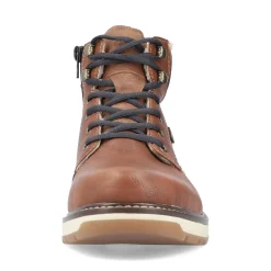 Discount Rieker Sznurowane Buty Meskie W Kolorze Orzechowego Brazu
