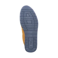 New Rieker Sznurowane Buty Meskie Slonecznikowo-Zolto-Granatowe