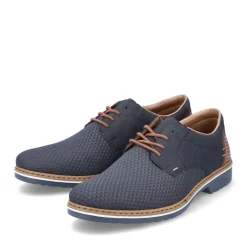 Discount Rieker Sznurowane Buty Meskie W Kolorze Granatowym