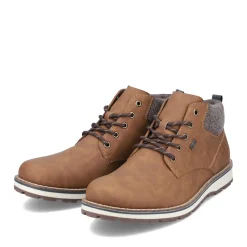 Best Rieker Sznurowane Buty Meskie W Kolorze Karmelowo-Brazowym