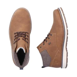 Best Rieker Sznurowane Buty Meskie W Kolorze Karmelowo-Brazowym