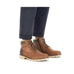 Best Rieker Sznurowane Buty Meskie W Kolorze Jasnobrazowym