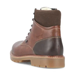 Clearance Rieker Sznurowane Buty Meskie W Kolorze Kasztanowo-Brazowym