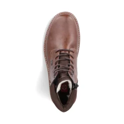 Clearance Rieker Sznurowane Buty Meskie W Kolorze Kasztanowo-Brazowym