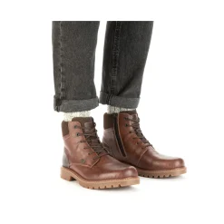 Clearance Rieker Sznurowane Buty Meskie W Kolorze Kasztanowo-Brazowym