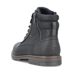 Outlet Rieker Sznurowane Buty Meskie W Kolorze Grafitowo-Czarnym