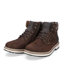 Online Rieker Sznurowane Buty Meskie W Kolorze Orzechowego Brazu