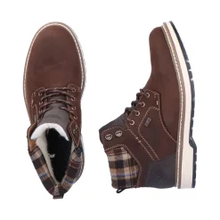 Online Rieker Sznurowane Buty Meskie W Kolorze Orzechowego Brazu
