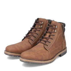 Clearance Rieker Sznurowane Buty Meskie W Kolorze Jasnobrazowym