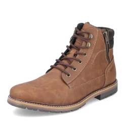 Clearance Rieker Sznurowane Buty Meskie W Kolorze Jasnobrazowym