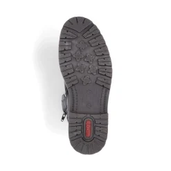 Outlet Rieker Sznurowane Buty Meskie W Kolorze Glebokiej Czerni