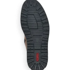 New Rieker Sznurowane Buty Meskie W Kolorze Kasztanowo-Brazowym