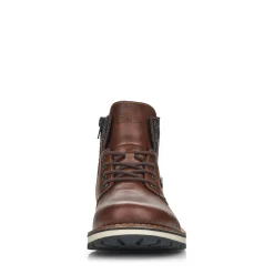 New Rieker Sznurowane Buty Meskie W Kolorze Kasztanowo-Brazowym