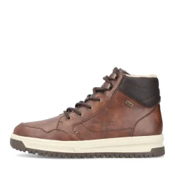 Hot Rieker Sznurowane Buty Meskie W Kolorze Orzechowego Brazu