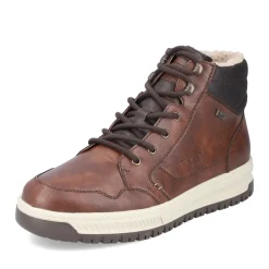 Hot Rieker Sznurowane Buty Meskie W Kolorze Orzechowego Brazu