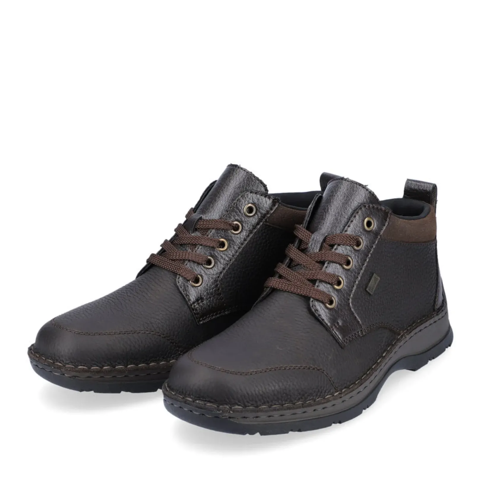 Fashion Rieker Sznurowane Buty Meskie W Kolorze Espresso W Kolorze Brazu