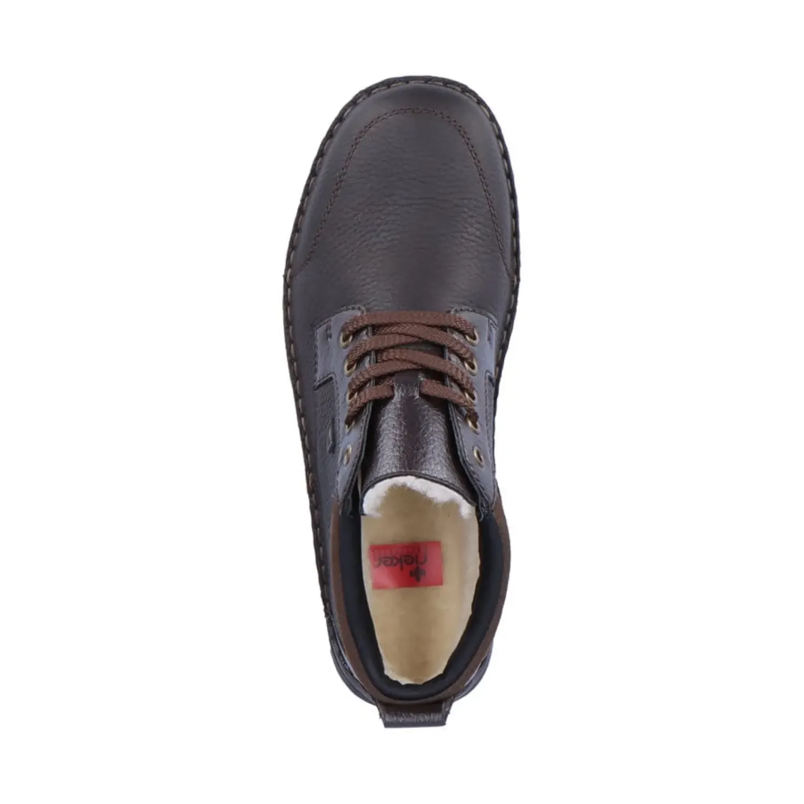 Fashion Rieker Sznurowane Buty Meskie W Kolorze Espresso W Kolorze Brazu