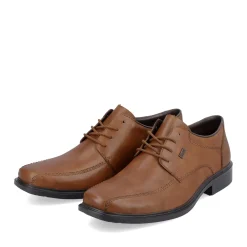 Clearance Rieker Sznurowane Buty Meskie W Kolorze Nugat Brazowym