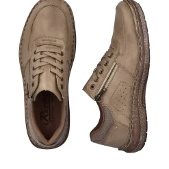 Hot Rieker Sznurowane Buty Meskie W Kolorze Brazowo-Bezowym