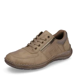 Hot Rieker Sznurowane Buty Meskie W Kolorze Brazowo-Bezowym