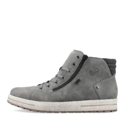 Online Rieker Sznurowane Buty Meskie W Kolorze Ksiezycowej Szarosci