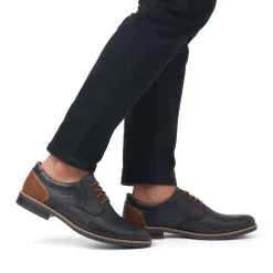 Best Rieker Sznurowane Buty Meskie W Kolorze Granatowym