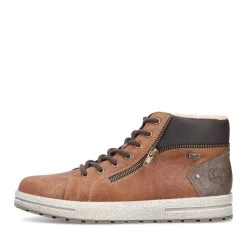 Hot Rieker Sznurowane Buty Meskie W Kolorze Karmelowo-Brazowym