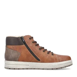Hot Rieker Sznurowane Buty Meskie W Kolorze Karmelowo-Brazowym