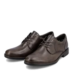 Discount Rieker Sznurowane Buty Meskie W Kolorze Ciemnobrazowym