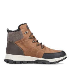 Best Rieker Sznurowane Buty Meskie W Kolorze Karmelowo-Brazowym