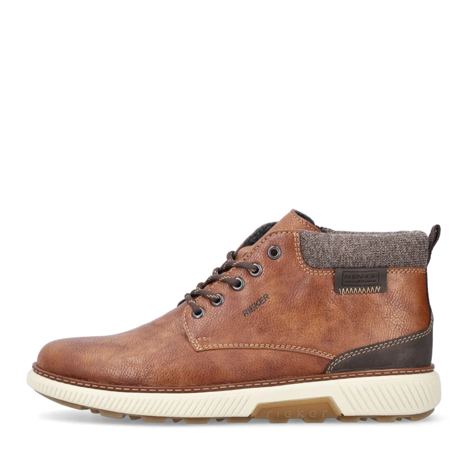 Sale Rieker Sznurowane Buty Meskie W Kolorze Kasztanowo-Brazowym