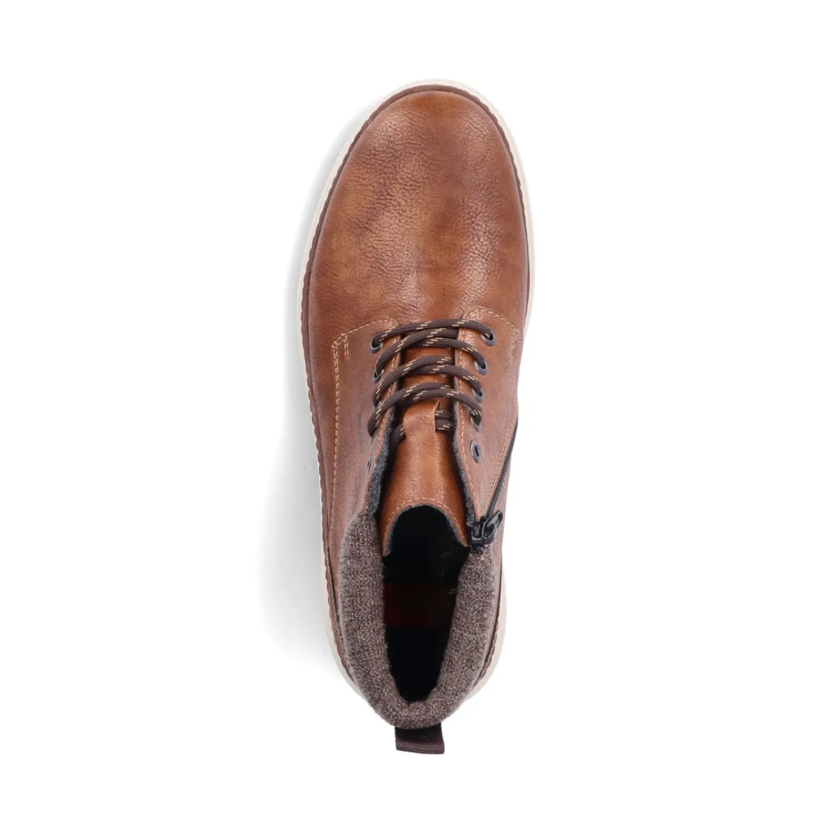 Sale Rieker Sznurowane Buty Meskie W Kolorze Kasztanowo-Brazowym