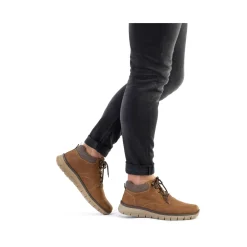 Sale Rieker Sznurowane Buty Meskie W Kolorze Cynamonowego Brazu