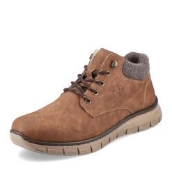 Sale Rieker Sznurowane Buty Meskie W Kolorze Cynamonowego Brazu
