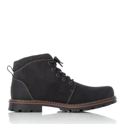 Hot Rieker Sznurowane Buty Meskie W Kolorze Grafitowo-Czarnym