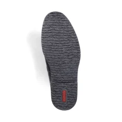 Fashion Rieker Sznurowane Buty Meskie W Kolorze Grafitowo-Czarnym